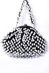 Buy_Samyukta Singhania_Black Embroidered Pearl Potli Bag_Online_at_Aza_Fashions