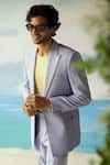Philocaly_Purple 100% Perennial Wool Lavanda Suit _Online_at_Aza_Fashions