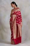 Priyanka Raajiv_Pink Banarasi Kadua Silk Woven Floral Motifs Deepal Saree  _Online_at_Aza_Fashions