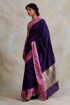 Priyanka Raajiv_Purple Kalpi Banarasi Woven Saree_Online_at_Aza_Fashions