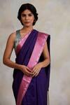 Buy_Priyanka Raajiv_Purple Kalpi Banarasi Woven Saree_Online_at_Aza_Fashions