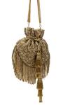 Buy_SG Collection By Sonia Gulrajani_Gold Embroidered Chandellier Potli _Online_at_Aza_Fashions