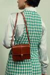 Buy_Tan & Loom_Brown Piccolo Box Bag _at_Aza_Fashions