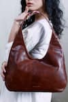 Buy_Tan & Loom_Brown Hippies Hobo Bag _at_Aza_Fashions