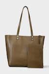 Buy_Tan & Loom_Green Old Fashioned Tote Bag _Online_at_Aza_Fashions