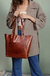 Buy_Tan & Loom_Brown Old Fashioned Tote Bag _at_Aza_Fashions