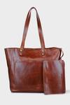 Tan & Loom_Brown Old Fashioned Tote Bag _at_Aza_Fashions