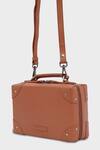 Tan & Loom_Peach Mini Travellers Trunk Sling Bag _at_Aza_Fashions