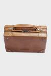 Buy_Tan & Loom_Brown Mini Travellers Trunk Sling Bag _Online_at_Aza_Fashions