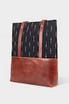 Tan & Loom_Black Ikat Tote Bag _Online_at_Aza_Fashions