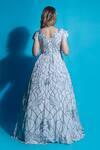 Shop_Ambrosia_White Nylon Mesh Cutdana Embroidered Gown_at_Aza_Fashions