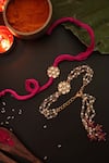 Buy_Paisley Pop_Gold Satya Kundan Rakhi And Lumba Set _at_Aza_Fashions