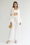 Shop_APZ_White Silk Cutout Sleeve Shirt_at_Aza_Fashions