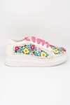 Shop_The Saree Sneakers_Multi Color Embroidered Floral Sneakers _Online_at_Aza_Fashions