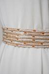 Mehraki_Embroidered Shimmer Belt_Online_at_Aza_Fashions