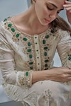 Buy_Cherie D_White Lamhe Embroidery Crystal Round Baroque Floral Tunic _Online_at_Aza_Fashions