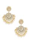 Ishhaara_Gold Plated Kundans Floral Maangtikka Set _at_Aza_Fashions