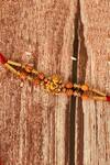 Nayaab by Aleezeh_Red Stone Temple Motif Rakhi_Online_at_Aza_Fashions