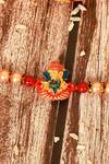 Nayaab by Aleezeh_Multi Color Stone Temple Motif Rakhi_Online_at_Aza_Fashions