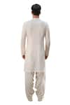 Shop_Ankur J_White Cotton Silk Mirror , Mukaish , Thread Preet Kurta Set _at_Aza_Fashions