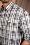 Buy_The Men's Kompany_Green Cotton Checkered Shirt  _Online_at_Aza_Fashions