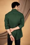 Shop_The Men's Kompany_Green Cotton Shirt  _at_Aza_Fashions