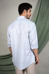 Shop_The Men's Kompany_Blue Cotton Shirt  _at_Aza_Fashions