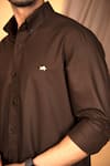 Buy_The Men's Kompany_Brown Cotton Shirt  _Online_at_Aza_Fashions