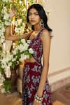 Buy_Seeaash_Pink Modal Satin Asmira Floral Print Jumpsuit_Online_at_Aza_Fashions