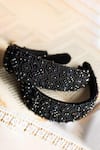 Shop_Choko_Black Embellished Bead Work Hairband _at_Aza_Fashions