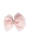 Choko_Pink Mademoiselle Statement Bow Hair Clip_Online_at_Aza_Fashions