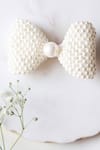 Buy_Choko_White Bow Embellished Hairclip_at_Aza_Fashions