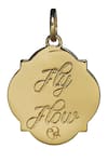 Eina Ahluwalia_Gold Plated Fly Flow Pendant With Chain _Online_at_Aza_Fashions