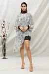 Buy_Kommal Sood_Off White Georgette Paisley High Print Dress With Inner _at_Aza_Fashions