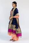 Mimamsaa_Blue Malti Pure Banarasi Silk Dupatta_Online_at_Aza_Fashions