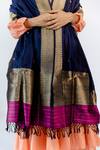 Shop_Mimamsaa_Blue Malti Pure Banarasi Silk Dupatta_Online_at_Aza_Fashions