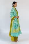 Mimamsaa_Blue Pure Banarasi Silk Woven Floral Kiran Dupatta  _Online_at_Aza_Fashions