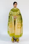 Buy Mimamsaa Green Kiran Pure Banarasi Silk Dupatta at Aza Fashions Buy_Mimamsaa_Green Kiran Pure Banarasi Silk Dupatta_at_Aza_Fashions
