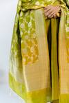Shop Mimamsaa Green Kiran Pure Banarasi Silk Dupatta Online at Aza Fashions Shop_Mimamsaa_Green Kiran Pure Banarasi Silk Dupatta_Online_at_Aza_Fashions
