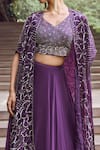 Buy Charu And Vasundhara Purple Blouse Tussar, Kimono Paper Silk, Skirt Organza Rahila Set With Online at Aza Fashions Buy_Charu And Vasundhara_Purple Blouse Tussar, Kimono Paper Silk, Skirt Organza Rahila Set With _Online_at_Aza_Fashions