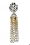 Buy_Heer-House Of Jewellery_Gold Plated Pearls Sandhya Beaded Tassel Jhumkas_Online_at_Aza_Fashions