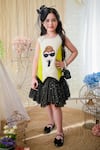 Buy_Hoity Moppet_White Crepe, Satin Embroidery Audrey Shift Dress _at_Aza_Fashions