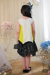 Shop_Hoity Moppet_White Crepe, Satin Embroidery Audrey Shift Dress _at_Aza_Fashions