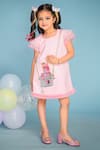 Buy_Hoity Moppet_Pink Crepe, Satin Embroidery Camera Dress _Online_at_Aza_Fashions