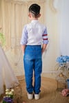 Shop_Hoity Moppet_White Cotton Embroidery Hot Wheels Shirt _at_Aza_Fashions