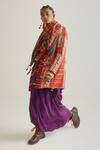 Buy_Aseem Kapoor_Purple Sheer Silk Mitra Kurta Set With Dhana Jacket_at_Aza_Fashions
