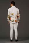 Shop_Balance by Rohit Bal_Ivory Satin Poplin Printed Floral Shirt  _at_Aza_Fashions