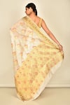 Shop_Nazaakat by Samara Singh_White Silk Woven Floral Saree_at_Aza_Fashions