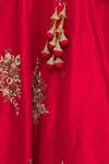Shop_Priti Sahni_Red Floral Scoop Neck Embroidered Lehenga Set _Online_at_Aza_Fashions