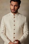 Shop_Gargee Designers_White Polyester Viscose Full Sleeve Sherwani Set _Online_at_Aza_Fashions